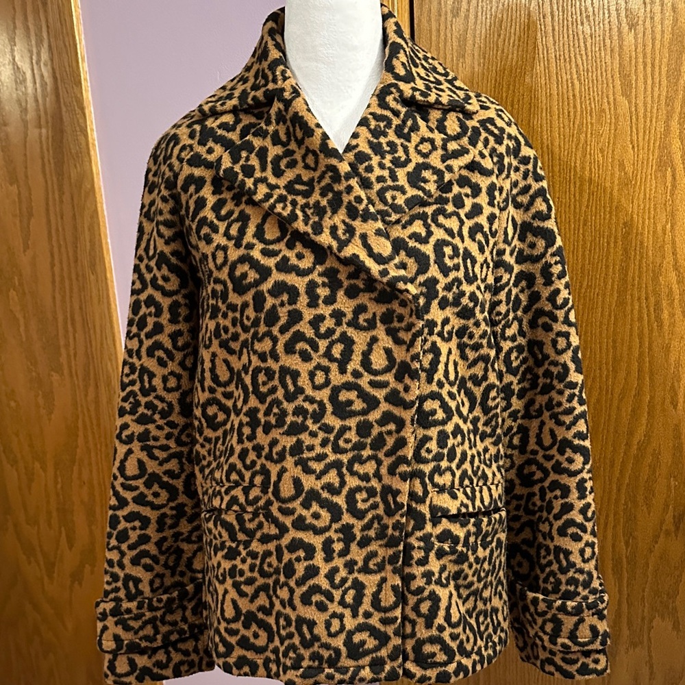 Splendid Leopard Print Women's Jacket size small.